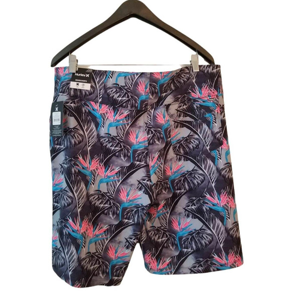 Hurley Board shorts multicolor Floral Men's Size 36 Inseam 9in 20 in Length‎ NWT - Picture 2 of 9